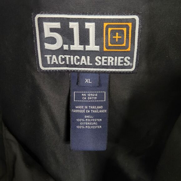 5.11 Tactical Series Long Sleeve Full Zip Mock Neck Windbreaker Jacket XL - Picture 5 of 7